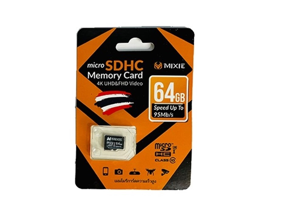 Thẻ nhớ Micro SD Mixie 64G dùng cho Camera giám sát, máy ảnh, điện thoại...