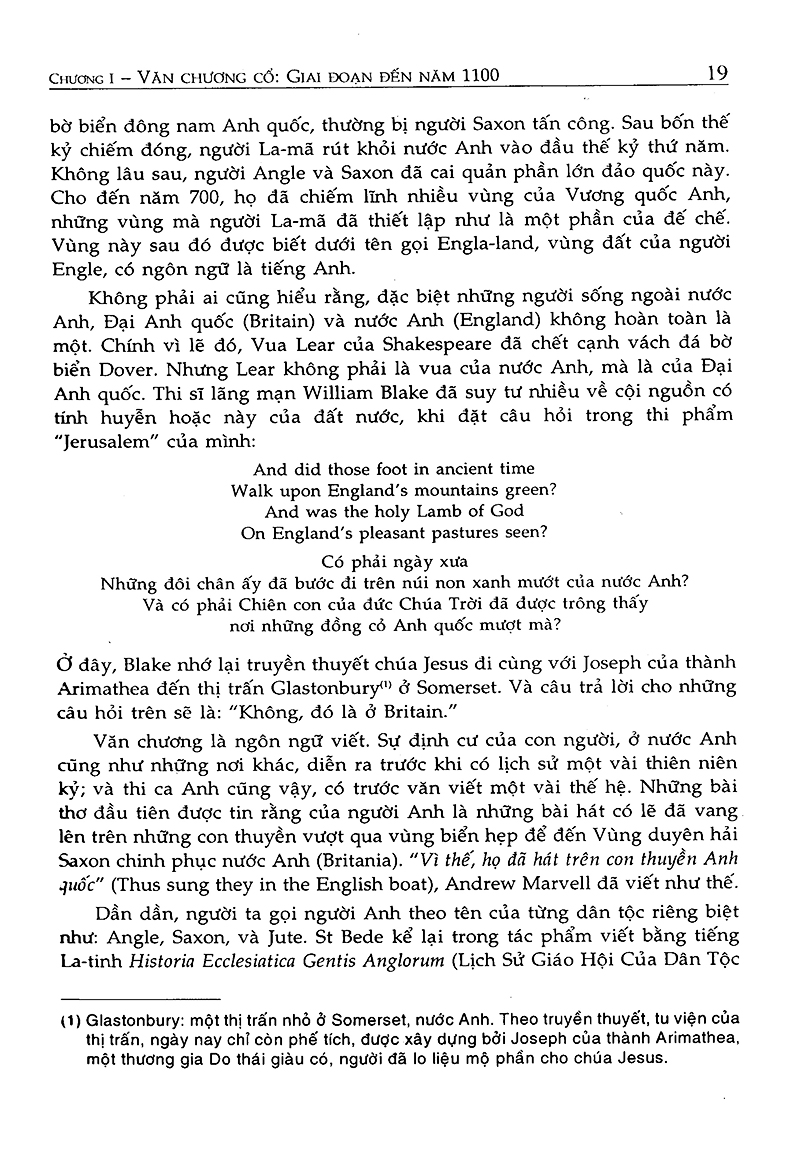 Lịch Sử Văn Học Anh Quốc - Vanlangbooks