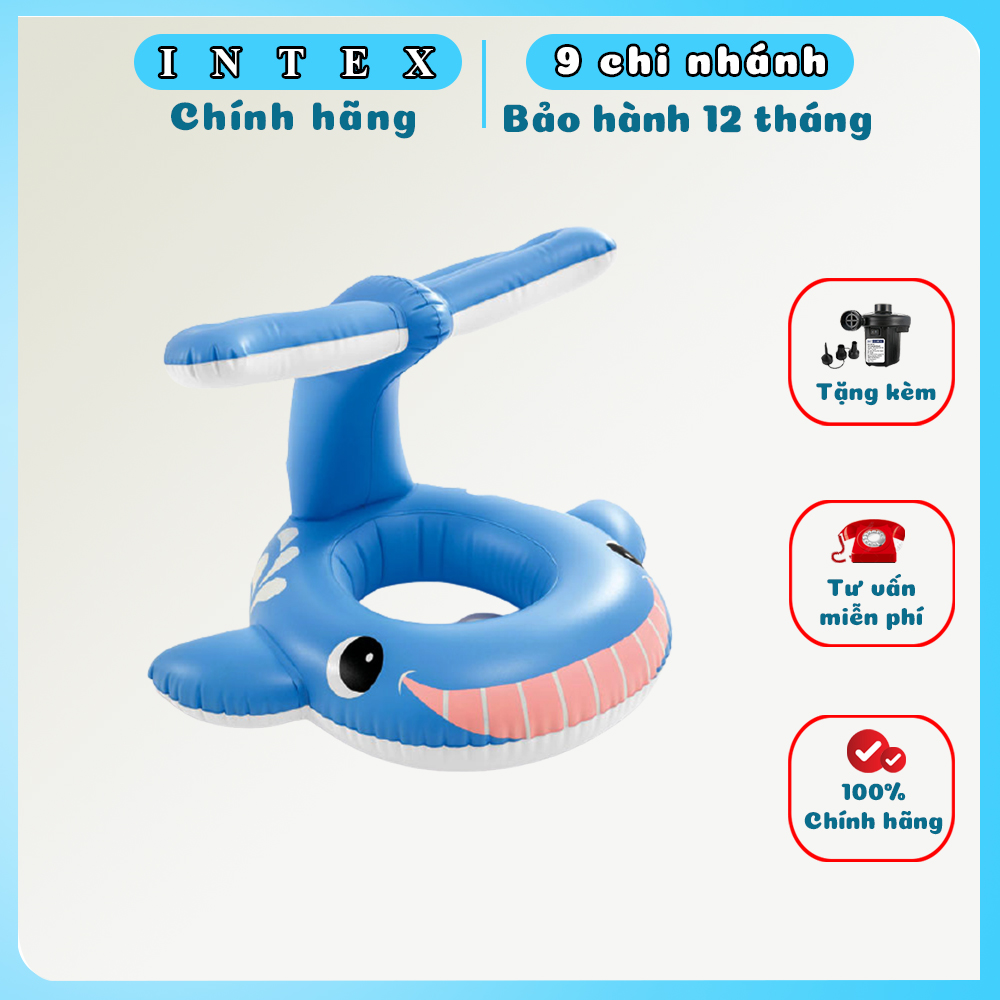 Phao bơi xỏ chân cá voi xanh INTEX 56591 cho bé - Hàng chính hãng