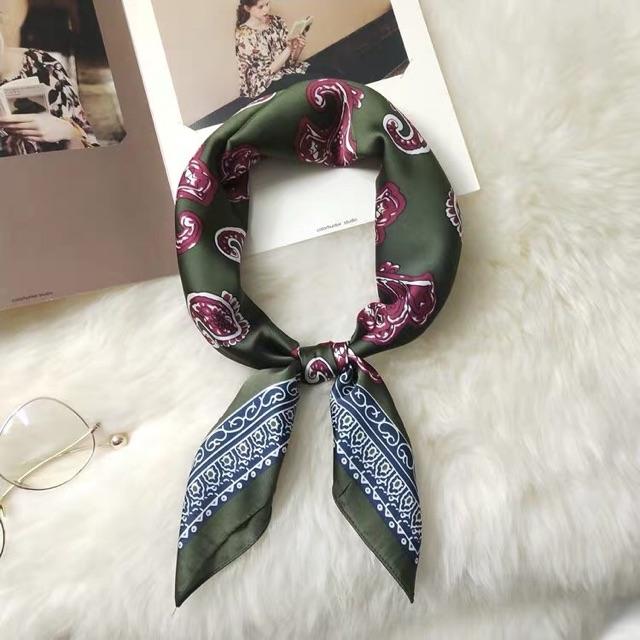 Khăn bandana lụa vuông size 60x60cm - Maben