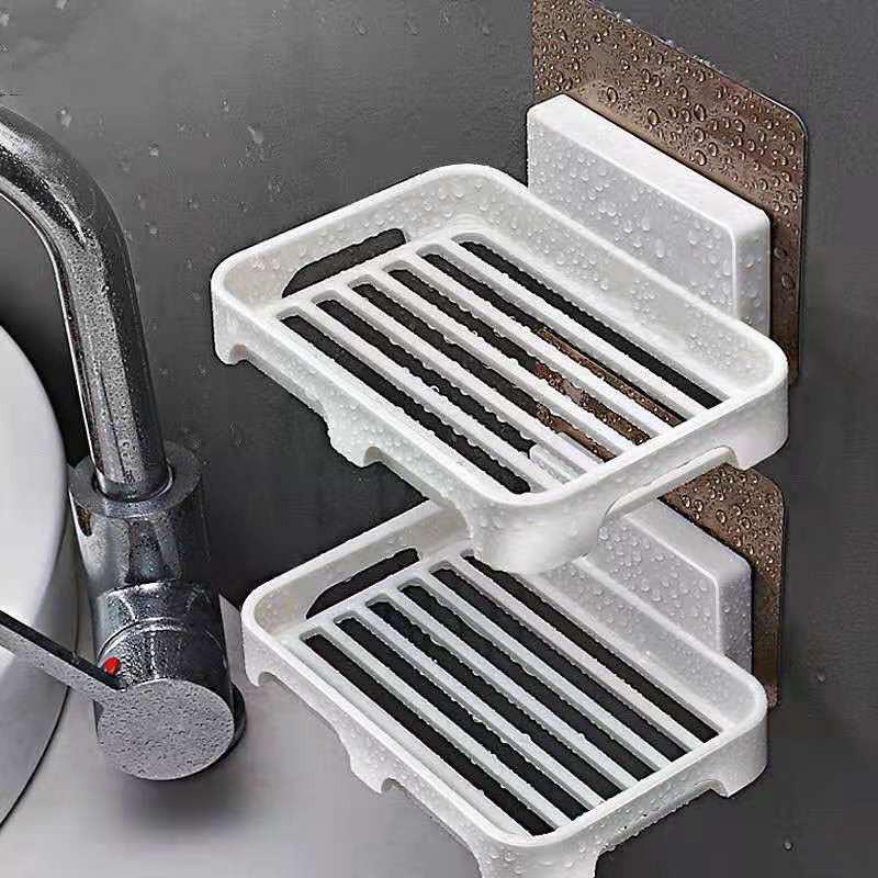 Khay Nhựa Để Xà Bông Dán Tường Với Miếng 3M Dính Siêu Chắc, Phong Cách Hiện Đại, Không Khoan Đục, Tiện Dụng Trong Gia Đình. Taky Home 4040