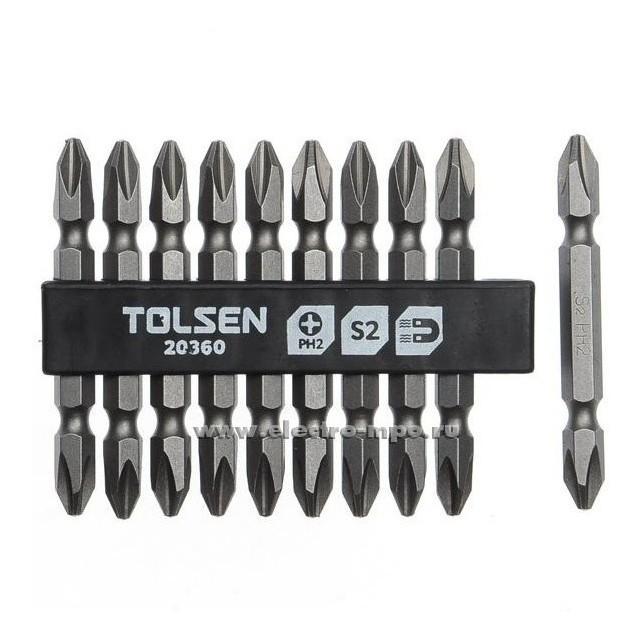 BỘ 10 TUA VÍT 2 ĐẦU CỘNG TOLSEN 20360 - HÀNG CHÍNH HÃNG