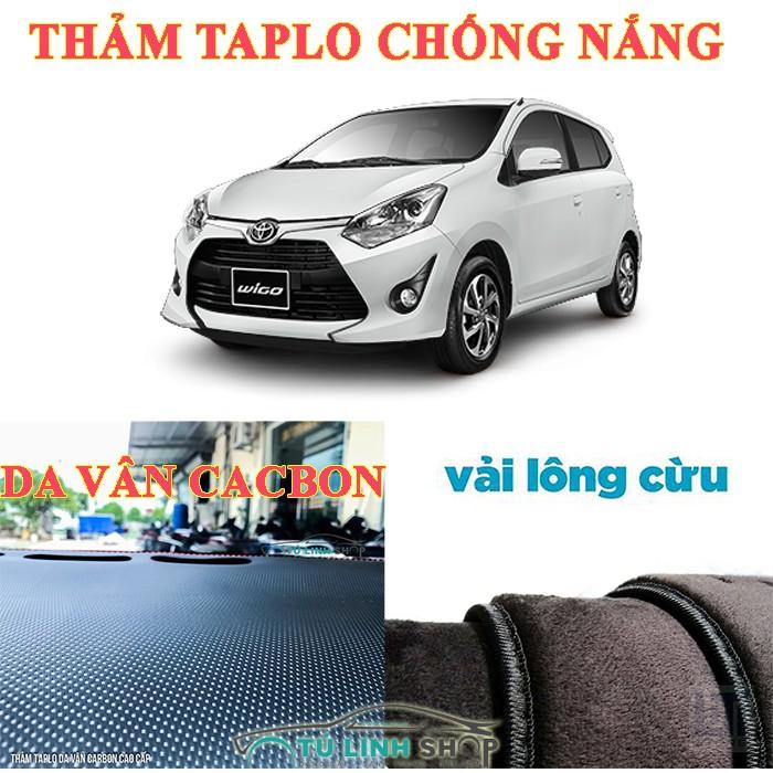 Thảm taplo WIGO bằng lông Cừu 3 lớp hoặc Da Cacbon