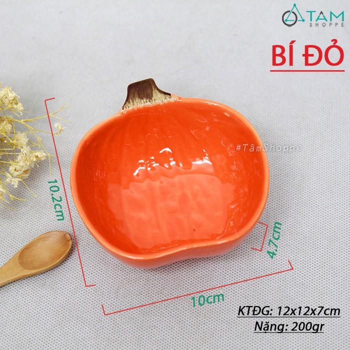 Bát ăn dặm cho bé bằng gốm hình rau củ quả dễ thương