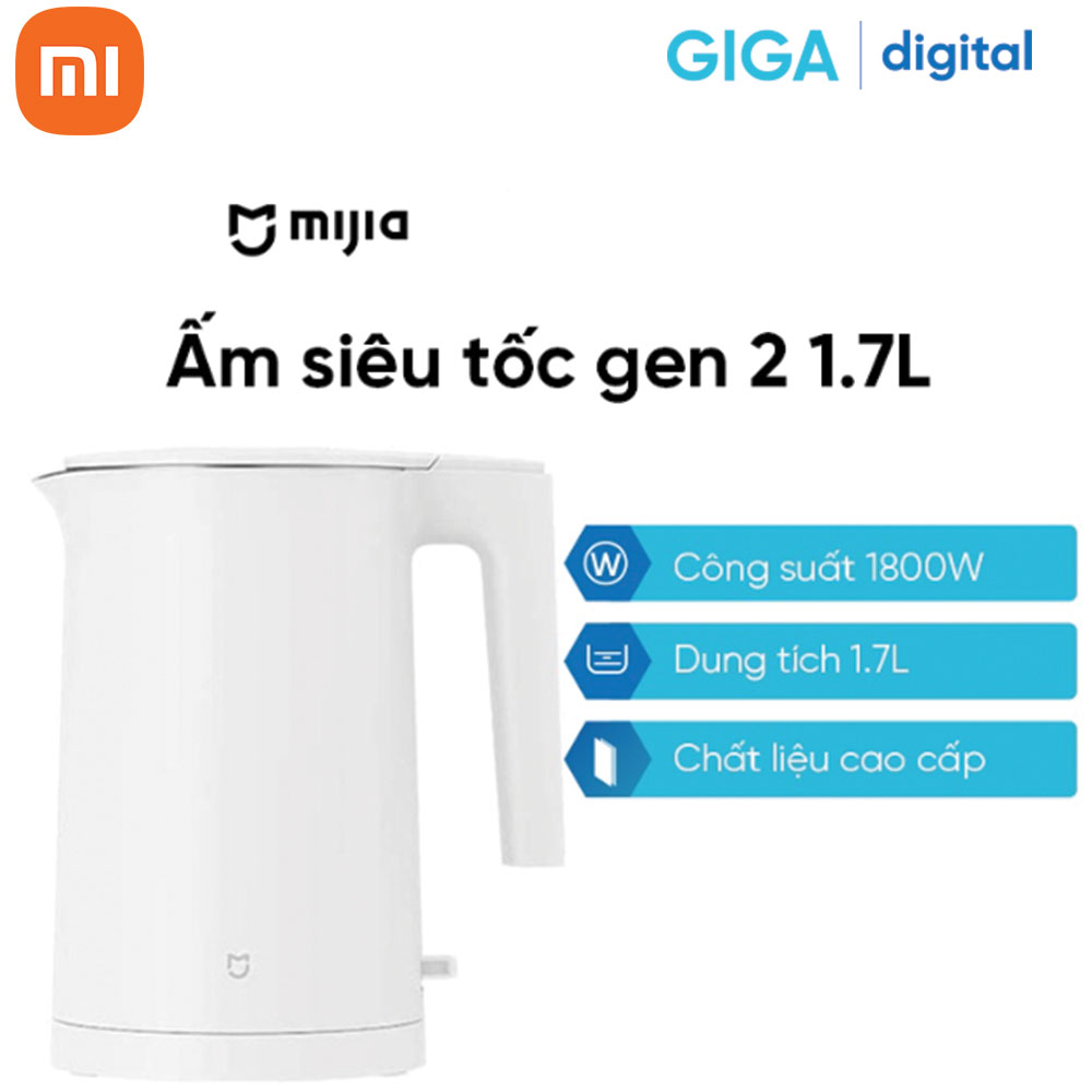 Hình ảnh Ấm đun siêu tốc gen 2 Xiaomi 1.7L MJDSH04YM - Hàng Chính Hãng