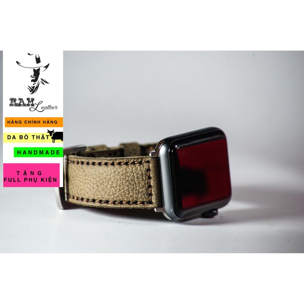 Dây đồng hồ RAM Leather da sáp ngựa vân hạt handmade – RAM classic 1959 -