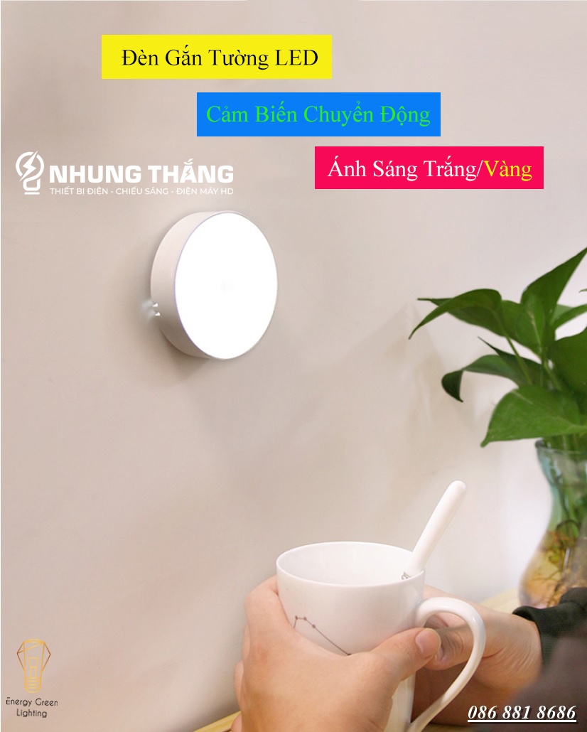 Đèn LED Cảm Biến Chuyển Động Thông Minh G11 - Dán Tường Dán Tủ Tháo Rời Di Động Pin Sạc Tích Điện Dễ Dàng - Có Video