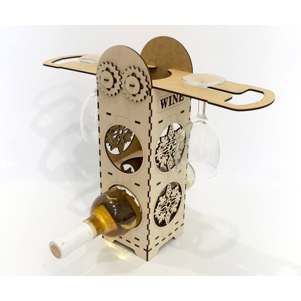 Hộp đựng chai trang trí J27