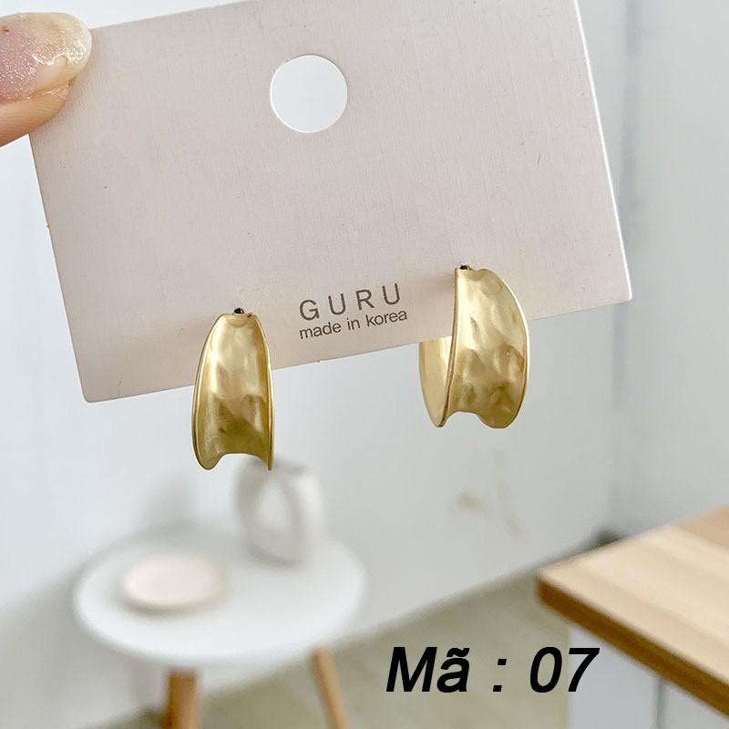 Bông Tai Thời Trang Phong Cách Hàn Quốc -Bông Tai Hợp Kim Vàng Xinh Xắn- Đính Đá Sang Trọng- Thời Trang Cá Tính