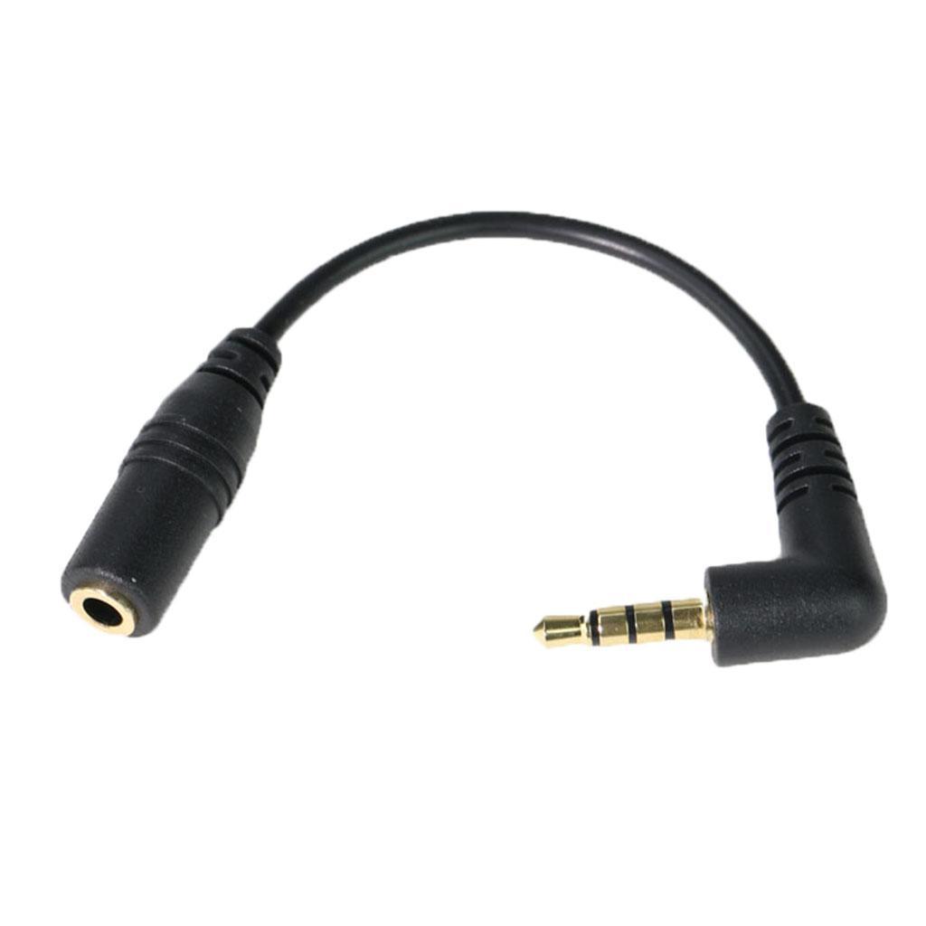 TRS 3.5mm Female Plug to Male Adapter Audio Cable 3.94inch