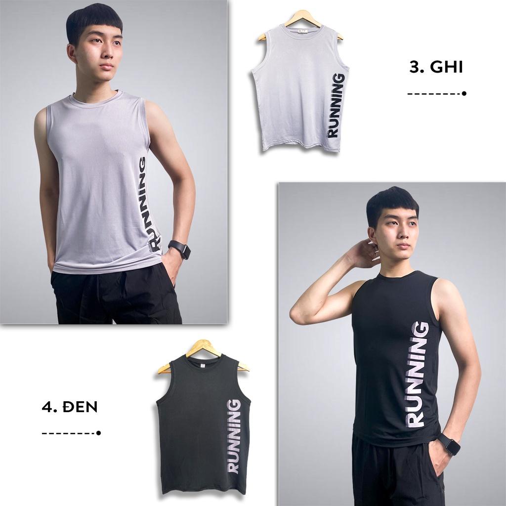 Áo sát nách thể thao nam áo ba lỗ tanktop nhiều màu Running