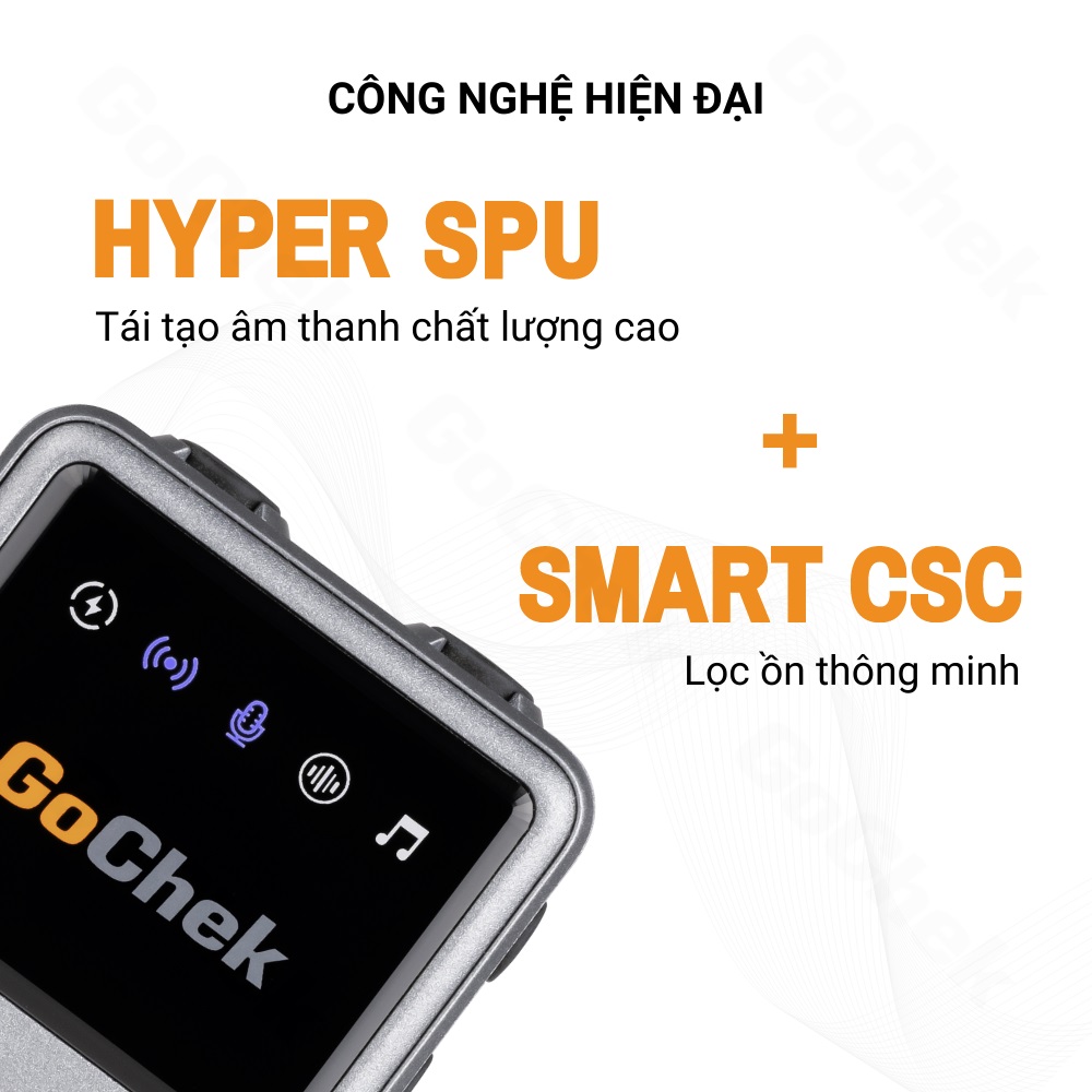 Micro thu âm không dây Sothing Gocheck A Ultra Plus tích hợp sử dụng đa thiết bị, đa chức năng- Hàng chính hãng