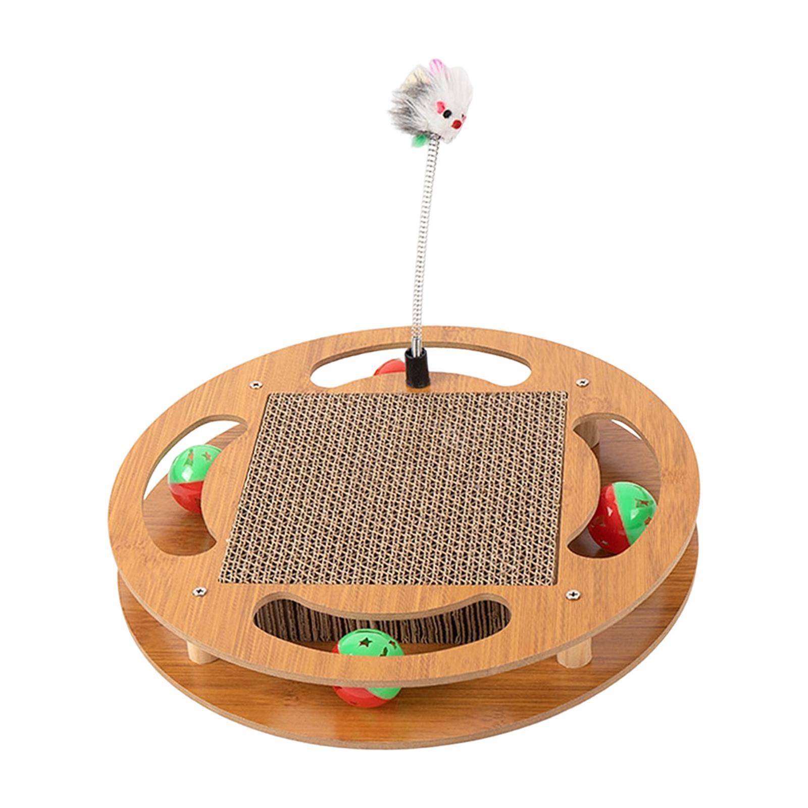 Cat Scratcher Cardboard Kitty Oval Corrugated Lounge Bed Scratching Board