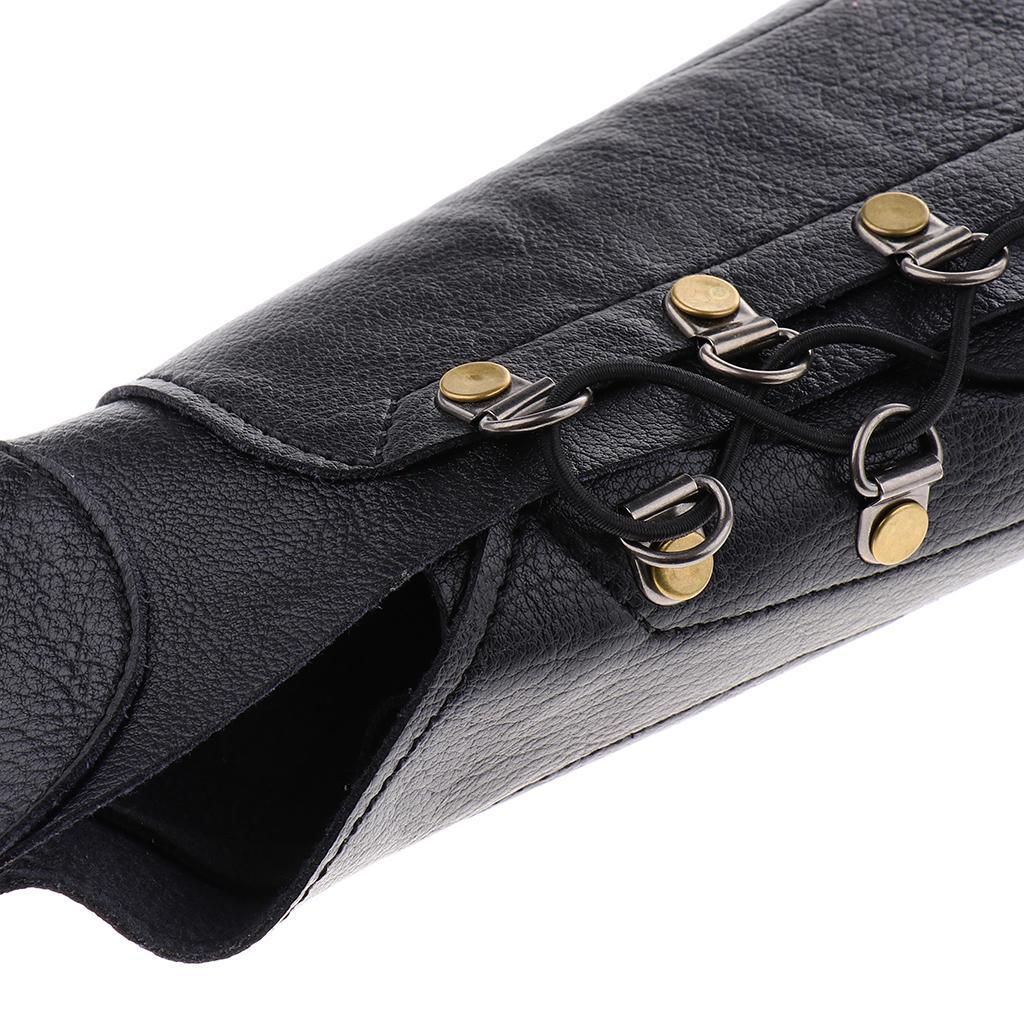 Adjustable Archery Arm Guard, Pu Leather for Recurve Compound Long Bow Hunting