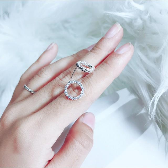 Bông tai bạc Ý, Khuyên tai TNC JEWELLERY huyền thoại biển xanh sang trọng cho nữ