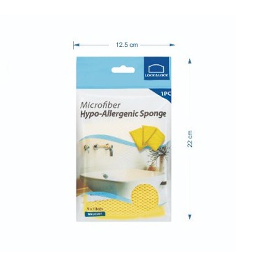 Miếng Lau Chùi Rửa Bát LocknLock Welcron WEL028Y, Hàng Chính Hãng - JoyMall