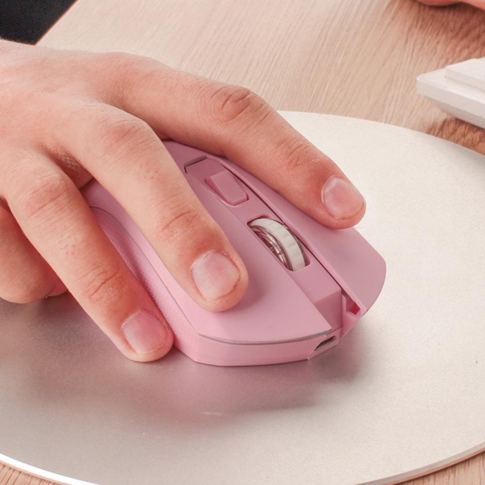 Đa Màu Sắc Đèn Nền USB Có Dây Chuột Không Dây Máy Tính Để Bàn Laptop Dễ Thương Đáng Yêu Chuột Chơi Game Thiết Chuột Cho Laptop Bé Gái Chuột Hồng