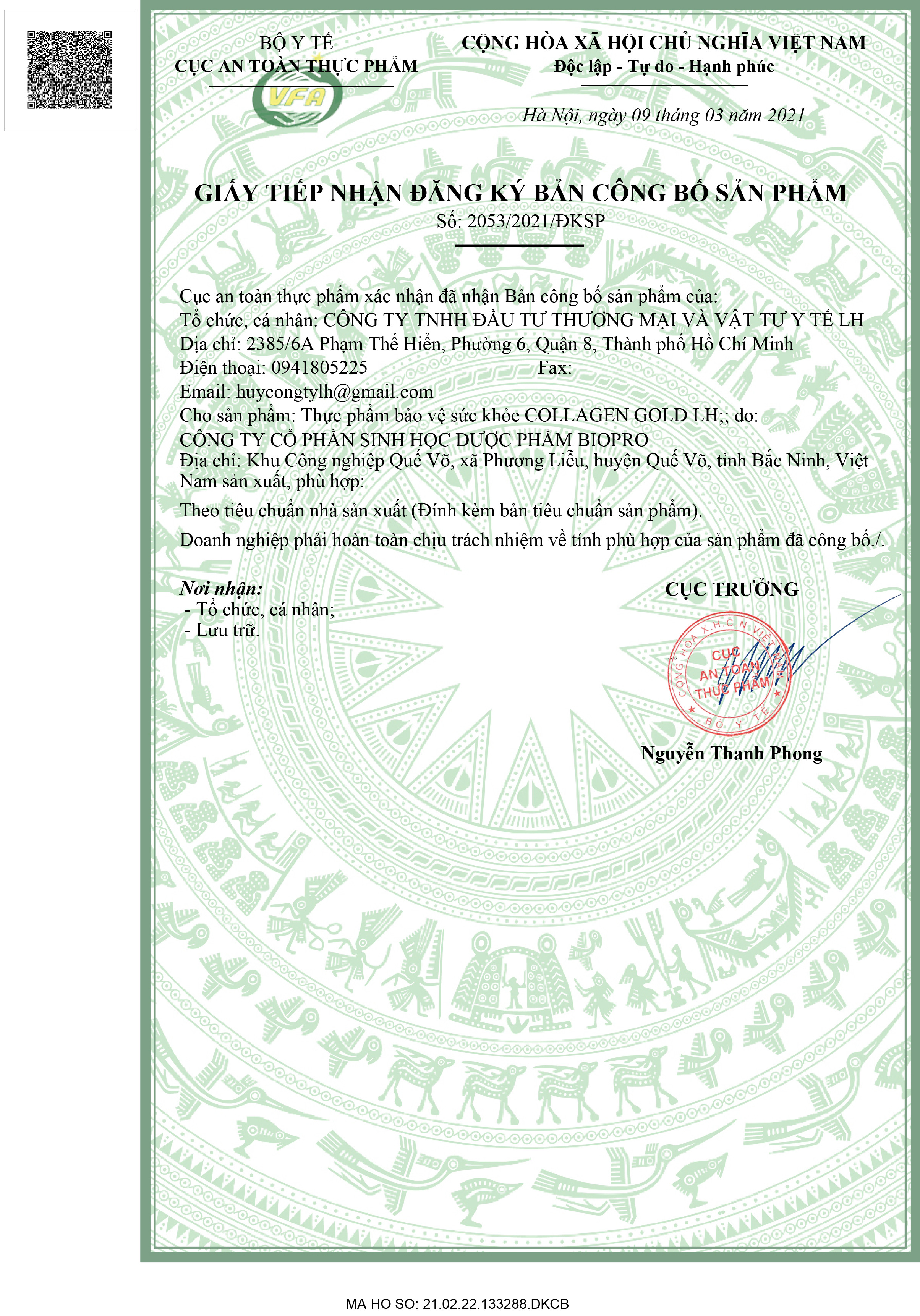 Chống Oxy Hóa - Sáng Mịn Da Collagen Cá Tuyết Gold LH