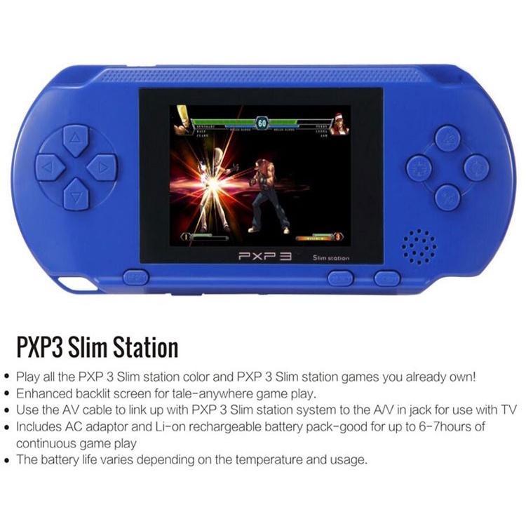 Máy Chơi Game Cầm Tay 16 Bit PXP3 Có 2 Thẻ Game Tích Hợp 156 Trò Chơi Cổ Điển