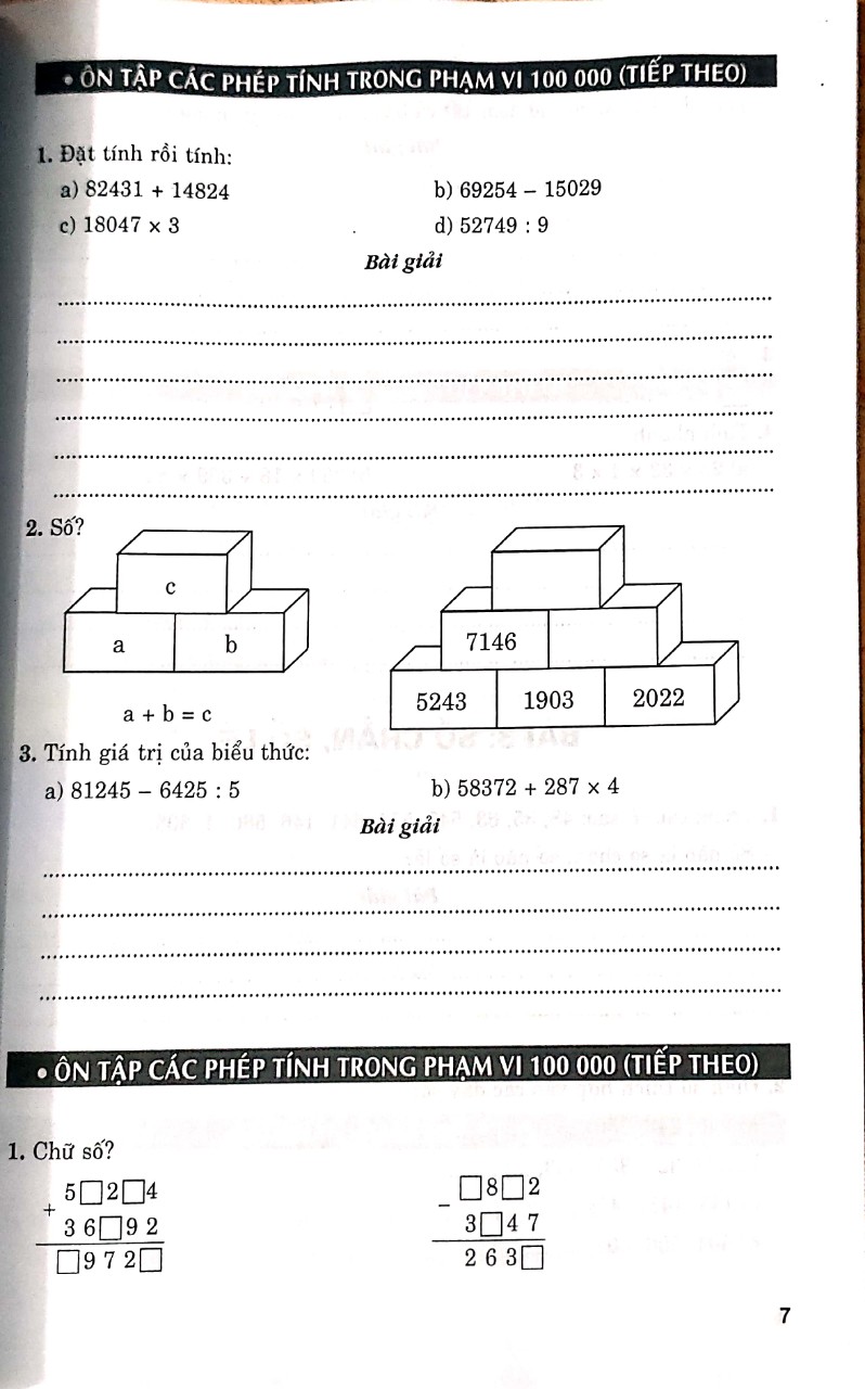 Sách - Combo Vở Bài Tập Nâng Cao Toán Lớp 4 (Bám Sát SGK Kết Nối Tri Thức Với Cuộc Sống -Bộ 2 Cuốn)