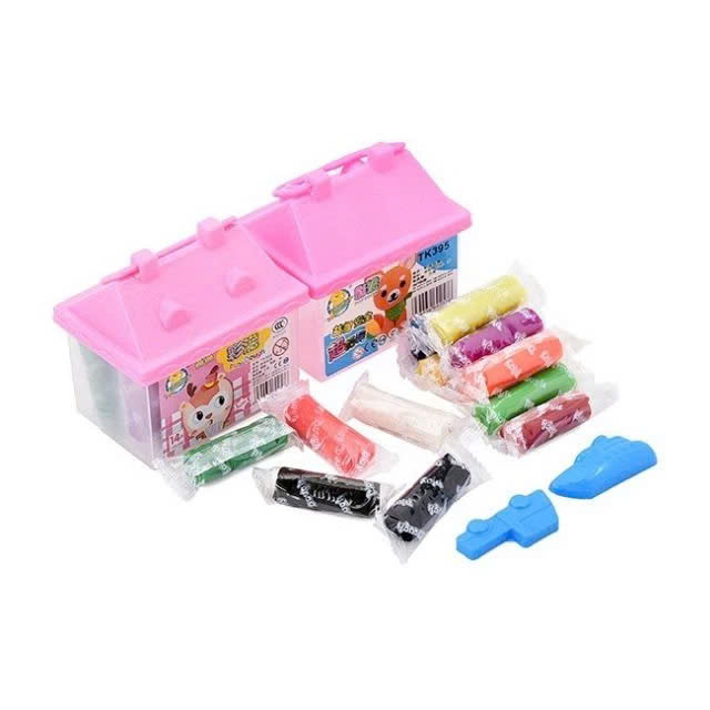 Đất Nặn Nhiều 14 Màu - Chất Liệu An Toàn - Có Khuôn Kèm - 14 - 01 Hộp Nhựa Có Quai Xách Giao Màu Ngẫu Nhiên - 7022
