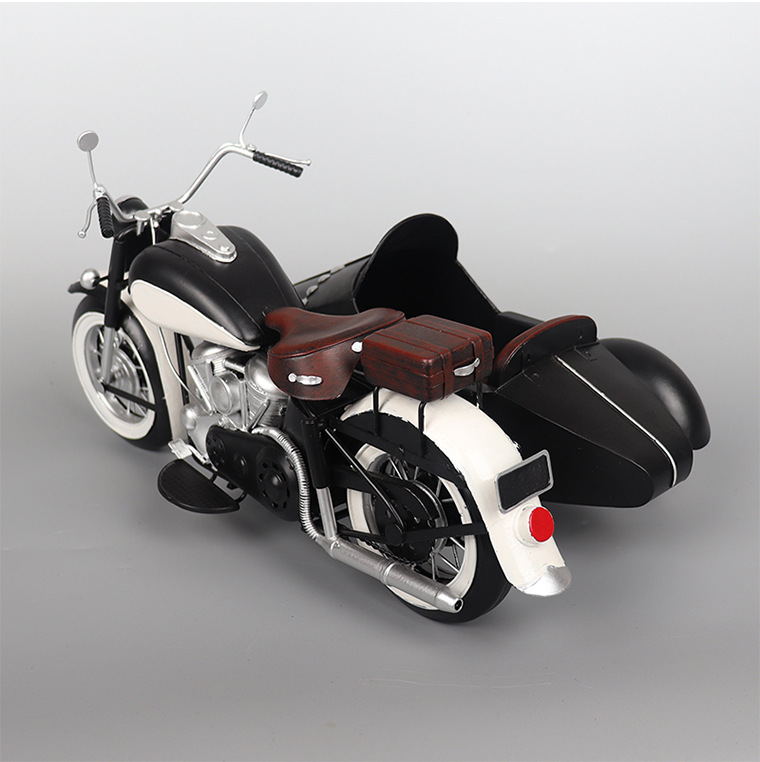 Mô Hình Xe Sidecar Retro - Trang Trí Vintage