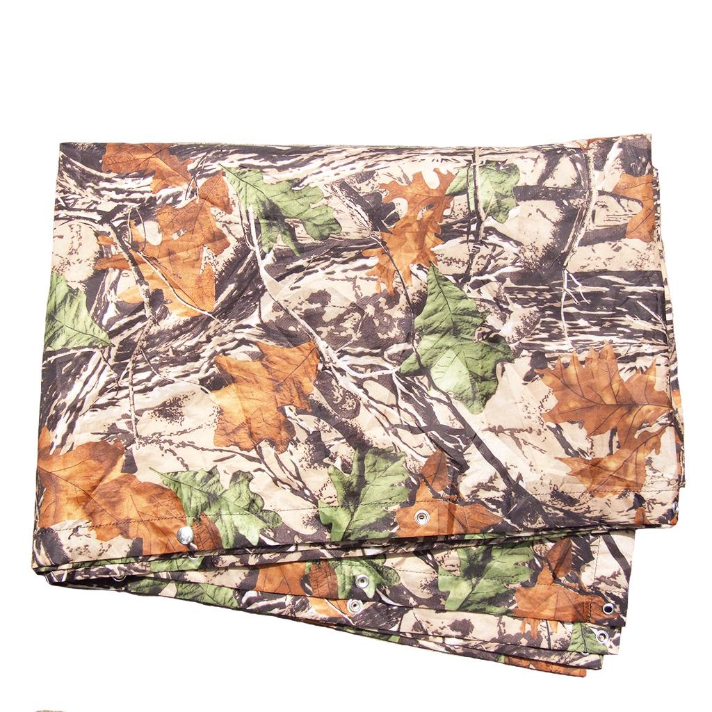 Lightweight Camo Waterproof Hooded Long Raincoat Poncho Hunting Camping Tarp NEW