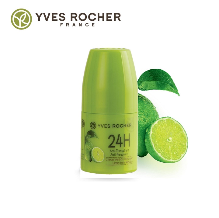 Lăn Khử Mùi Hương Chanh Yves Rocher 24H Anti Perspirant Lime From Mexico 50ml