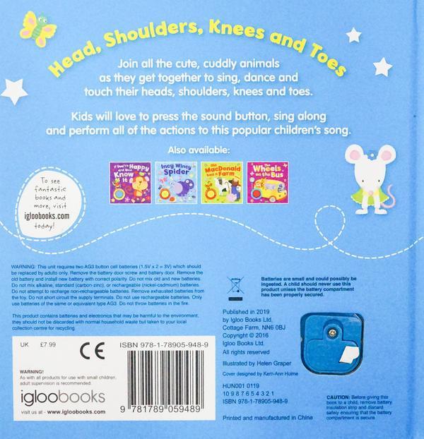 Head, Shoulders, Knees, and Toes (Sound Book): A Big Button for Little Hands