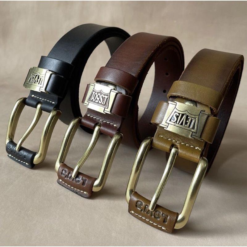 Thắt Lưng Nam Tuấn Minh TM811-04 Dây Nịt nam Da Bò Nguyên Tắm Khóa Đồng bản Rộng 3.8cm Đủ Ba Màu Đen, Nâu, Nâu Bò