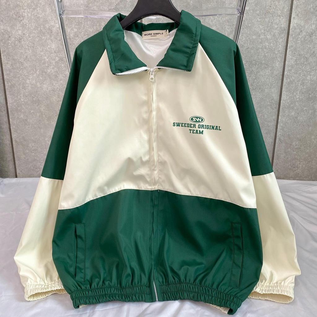 Áo Khoác SWEEDER Dài Tay Form Rộng vải Dù Hai Lớp Cao Cấp Unisex - Áo khoác bóng chày TEA OVERSIZENIU