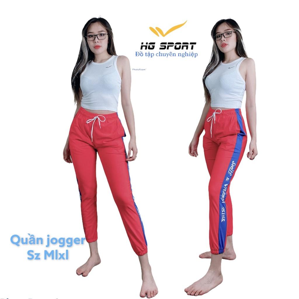 Quần tập Yoga, Đồ tập Gym Thể thao nữ ,quần joggger phối màu , từ 43-65kg QDJ501