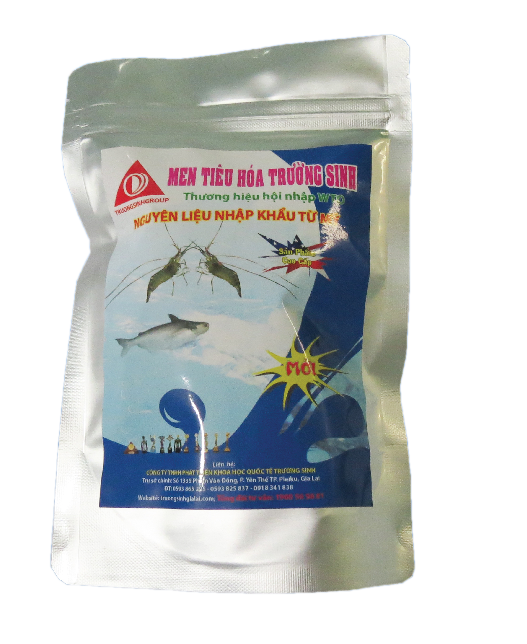 Men tiêu hóa trường sinh - cung cấp vi sinh vật có lợi, tăng cường khả năng tiêu hóa cho tôm cá