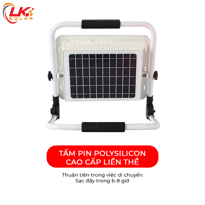 Đèn Xách Tay Năng Lượng Mặt Trời 200W CHÍNH HÃNG LK Solar SFL-77200 Có Cổng USB, Dễ dàng di chuyển, thích hợp cho các hoạt động ngoài trời, dã ngoại, du lịch