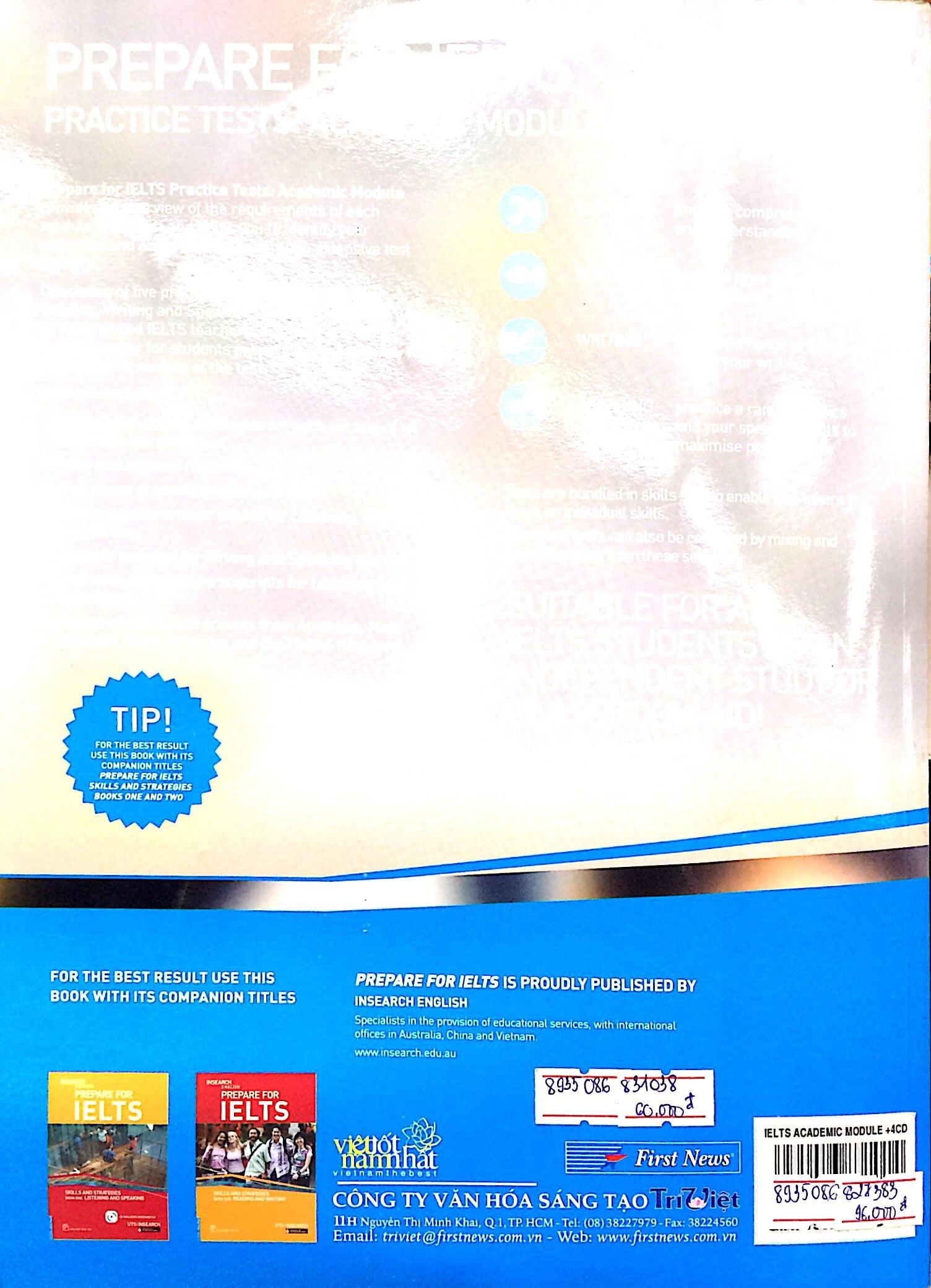 Prepare For Ielts Academic Practice Tests - Khổ Lớn
