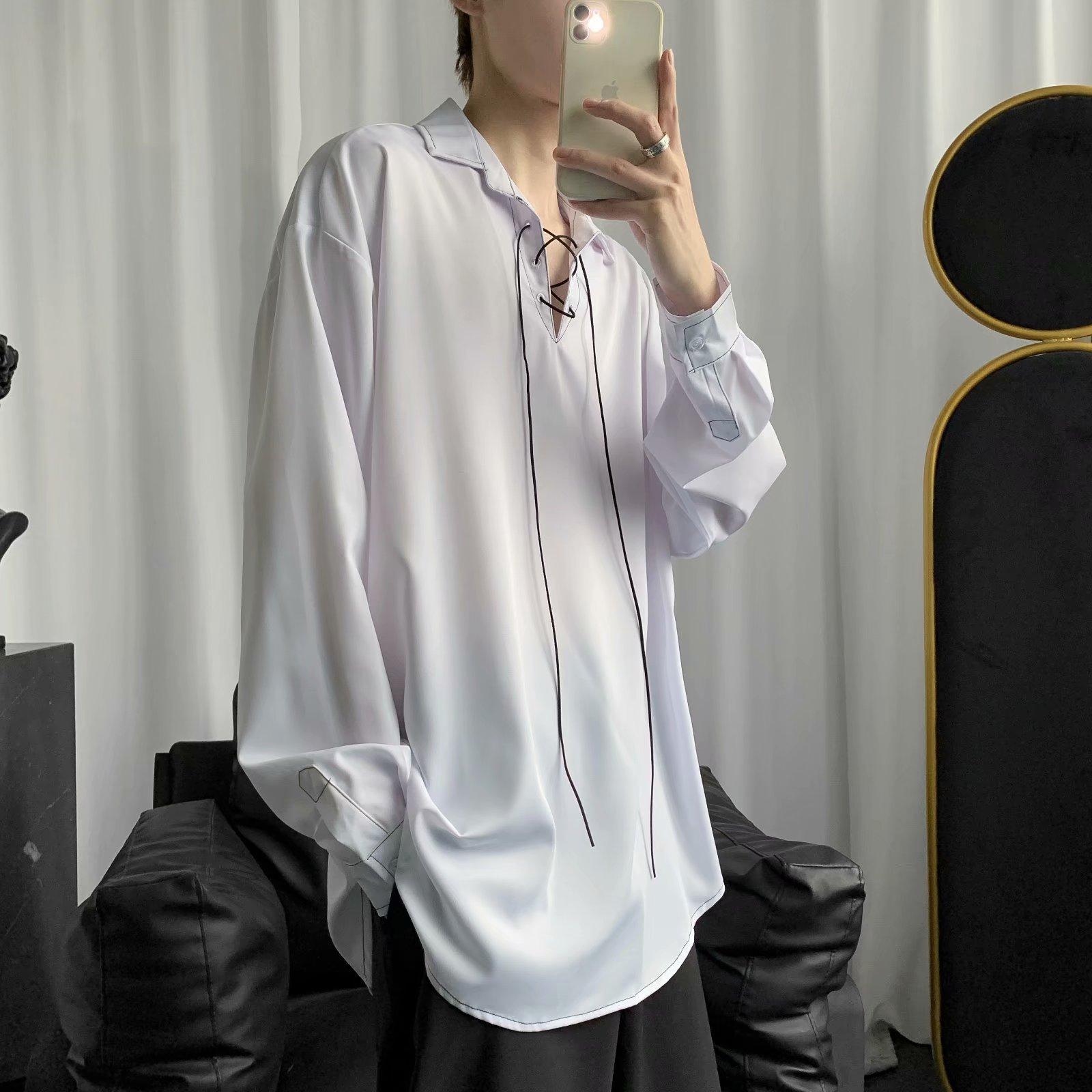 Áo Sơ Mi Tay Dài Cổ Bẻ Thời Trang Hàn Quốc M-3Xl Cho Nam