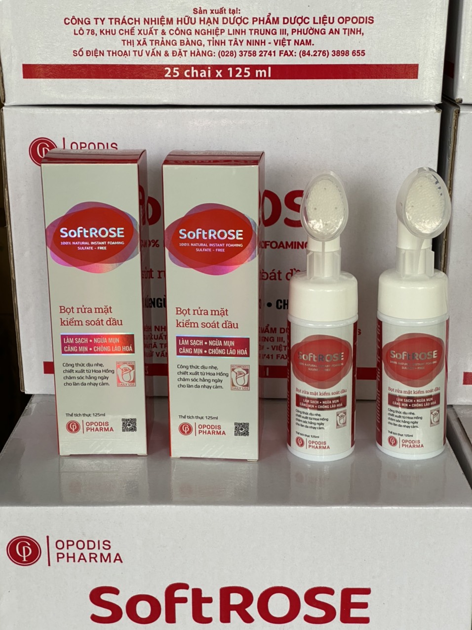 Bọt rửa mặt kiểm soát dầu SoftRose