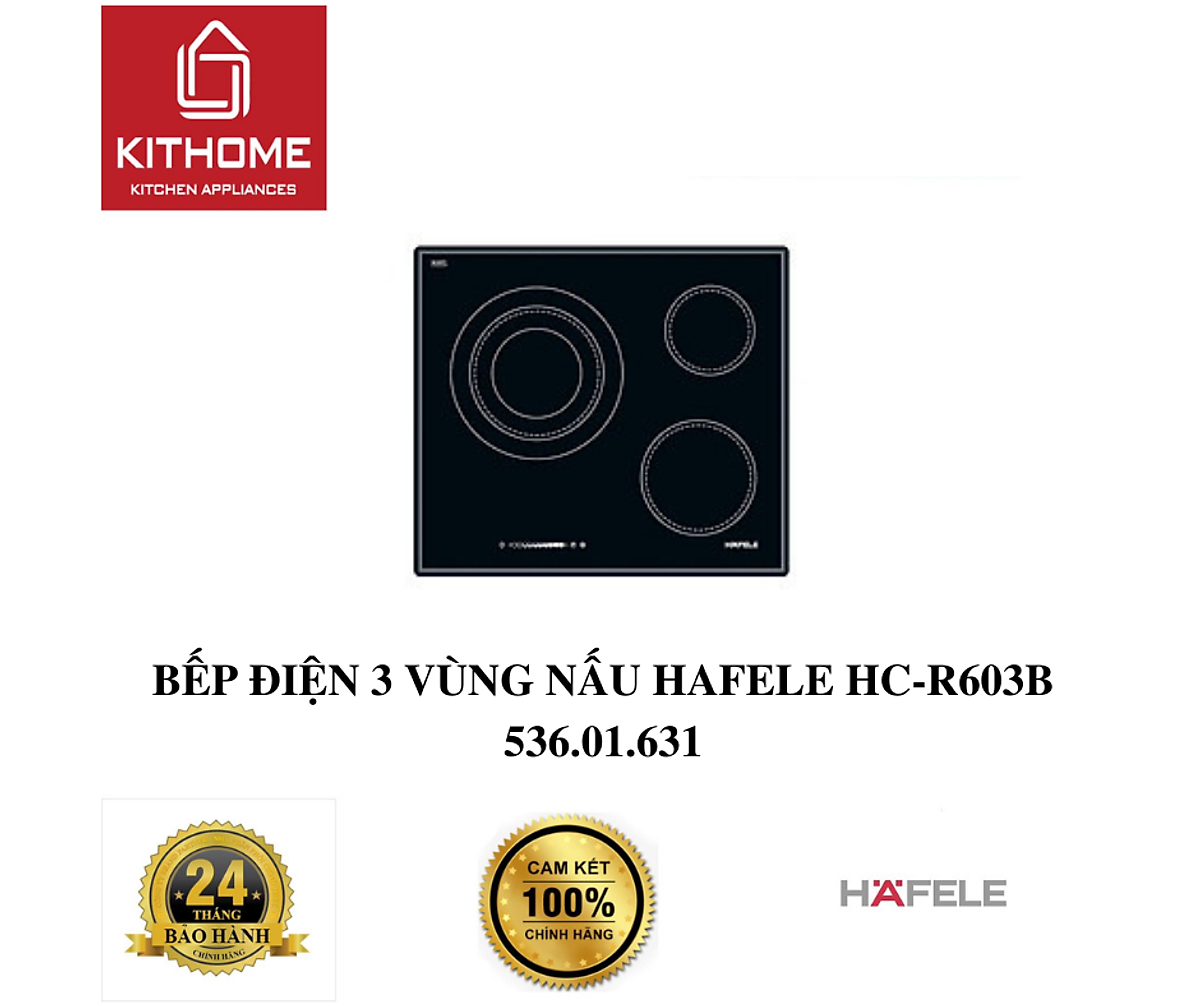 BẾP ĐIỆN 3 VÙNG NẤU HAFELE HC-R603B 536.01.631 - Hàng chính hãng