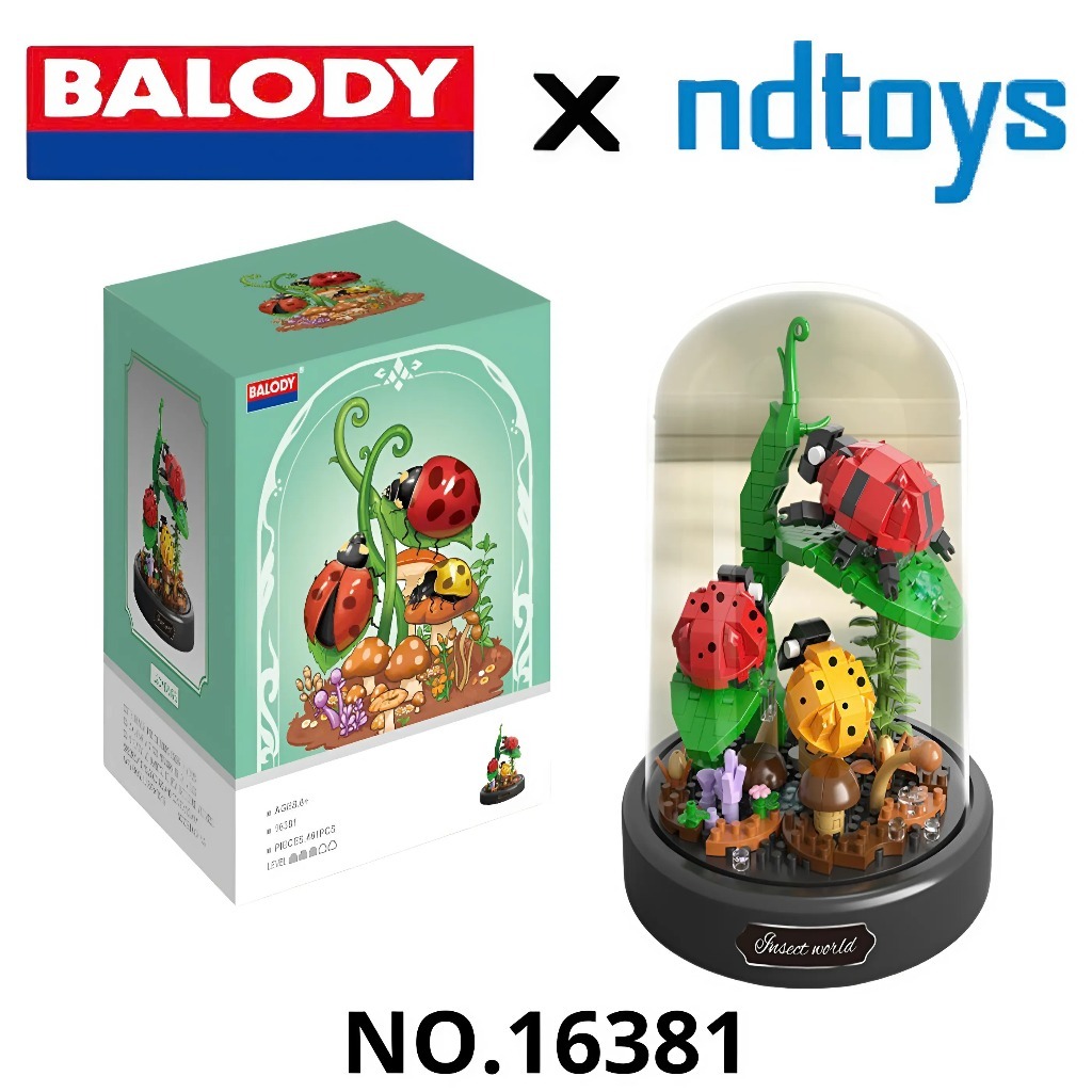 BALODY 16381 - Mô hình lắp ráp bọ rùa mini 3D - Đồ chơi trí tuệ sáng tạo