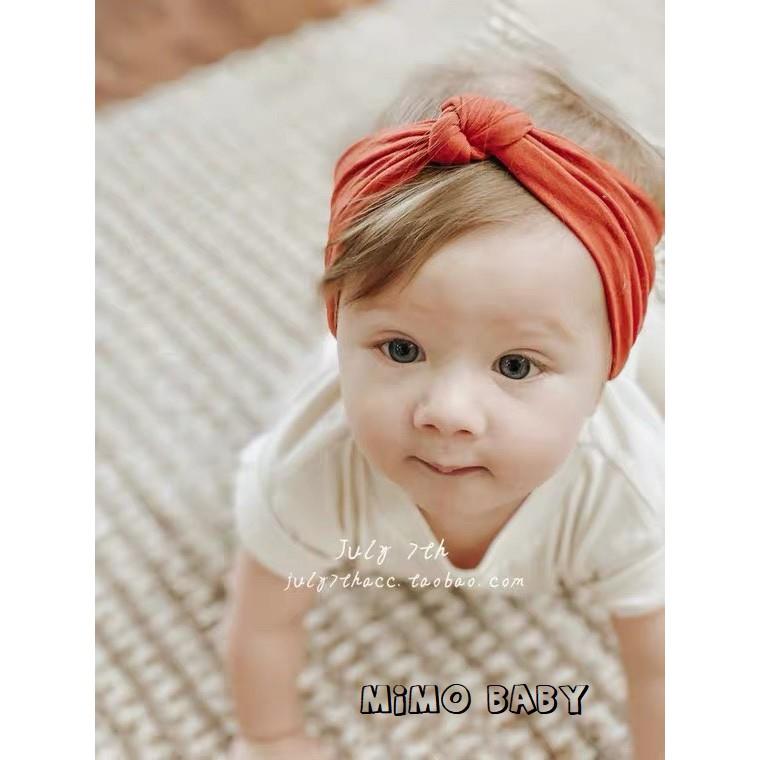 Băng đô bản to thắt nút cho bé Mimo baby BD20