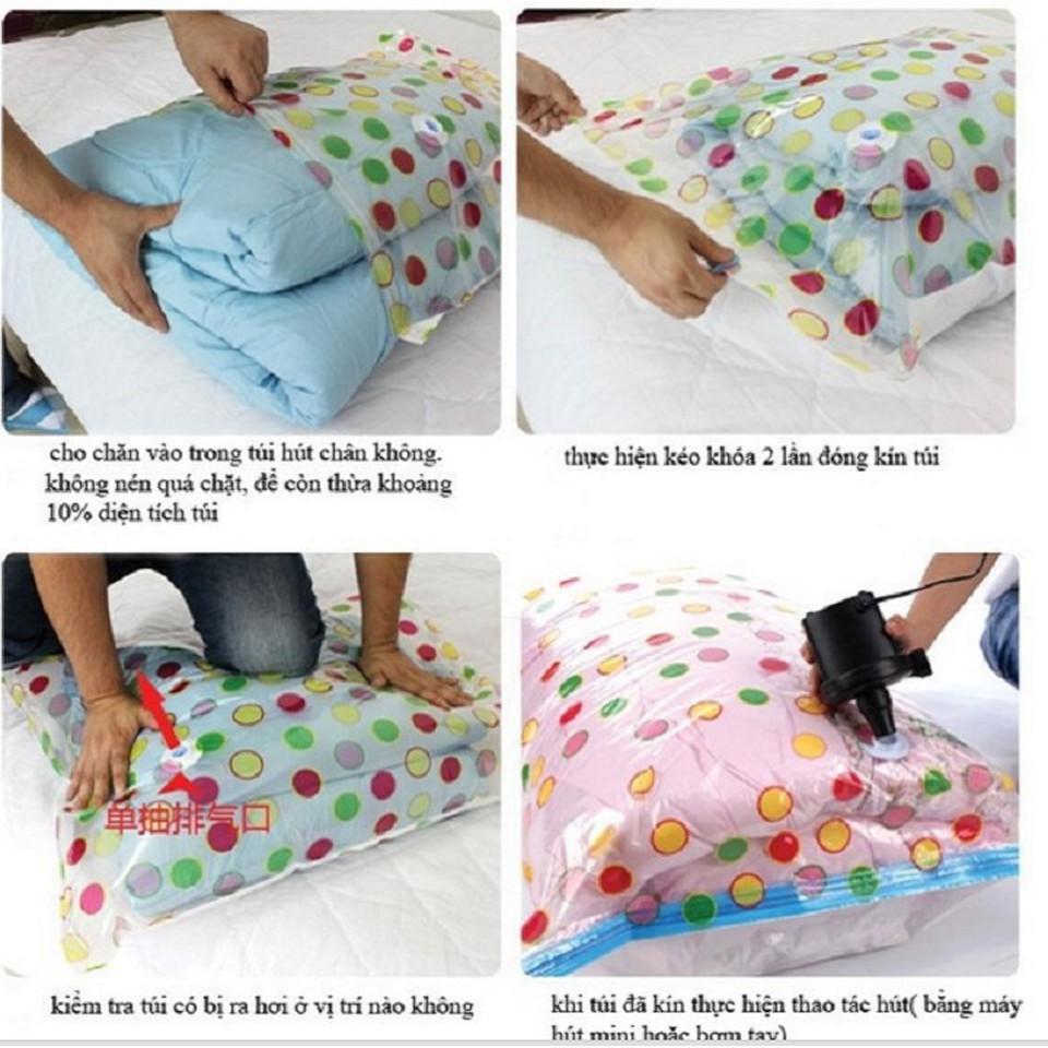 Bộ 8 túi hút chân không - Kèm bơm tay