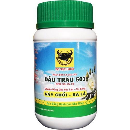 Bộ 3 Hủ Phân Bón Lá Đầu Trâu 3 Giai Đoạn chuyên dùng cho hoa lan và cây cảnh - 501-701-901