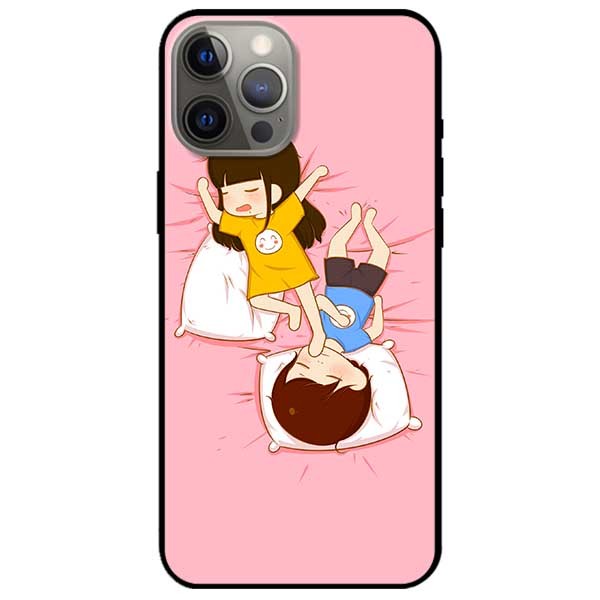 Ốp lưng dành cho Iphone 12 - Iphone 12 Pro - Iphone 12 Pro Max mẫu Couple Ngủ
