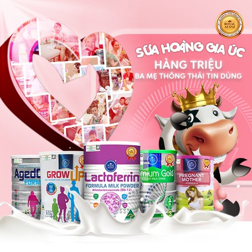 Sữa Tăng Chiều Cao Cho Bé ROYAL AUSNZ Camel Grow Up Milk Powder Cho Trẻ Từ 3 Tuổi hộp 900g