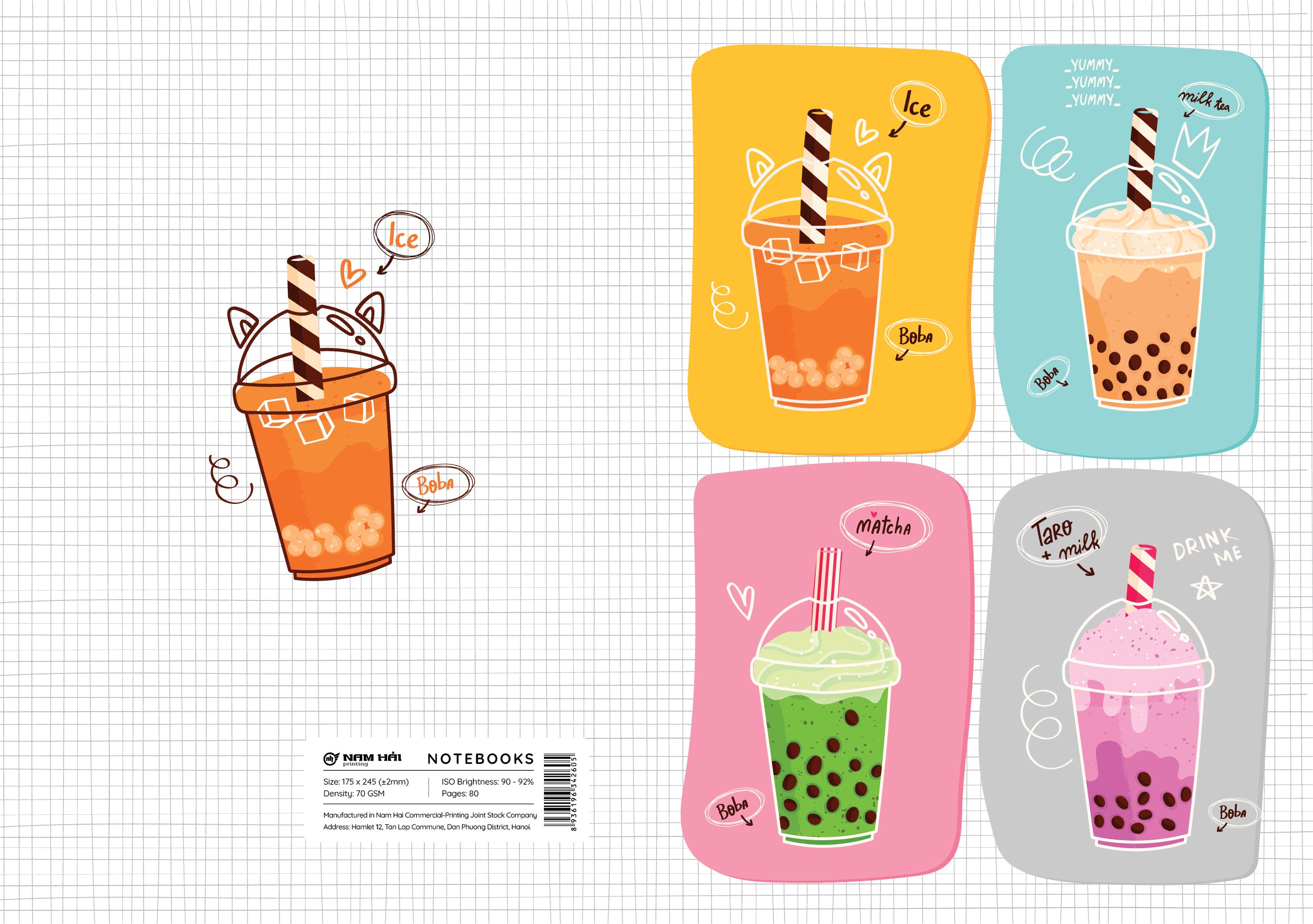 Lốc 5 Cuốn Vở Kẻ Ngang Cá Tính Nam Hải Printing (giao mẫu ngẫu nhiên) 80 Trang