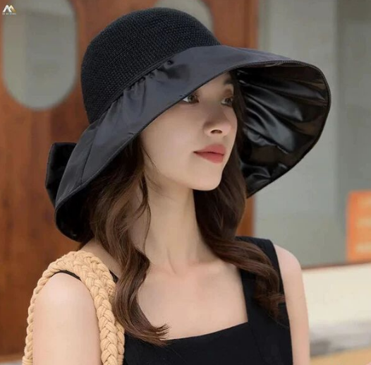 Mũ rộng vành chống nắng chống tia UV phong cách Hàn, nón nữ chống nắng mẫu mới