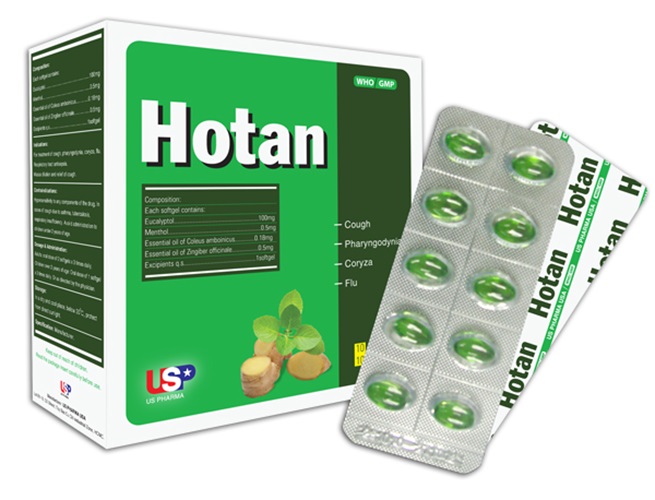 Hotan USP hỗ trợ giảm ho, bổ phổi hộp 100 viên