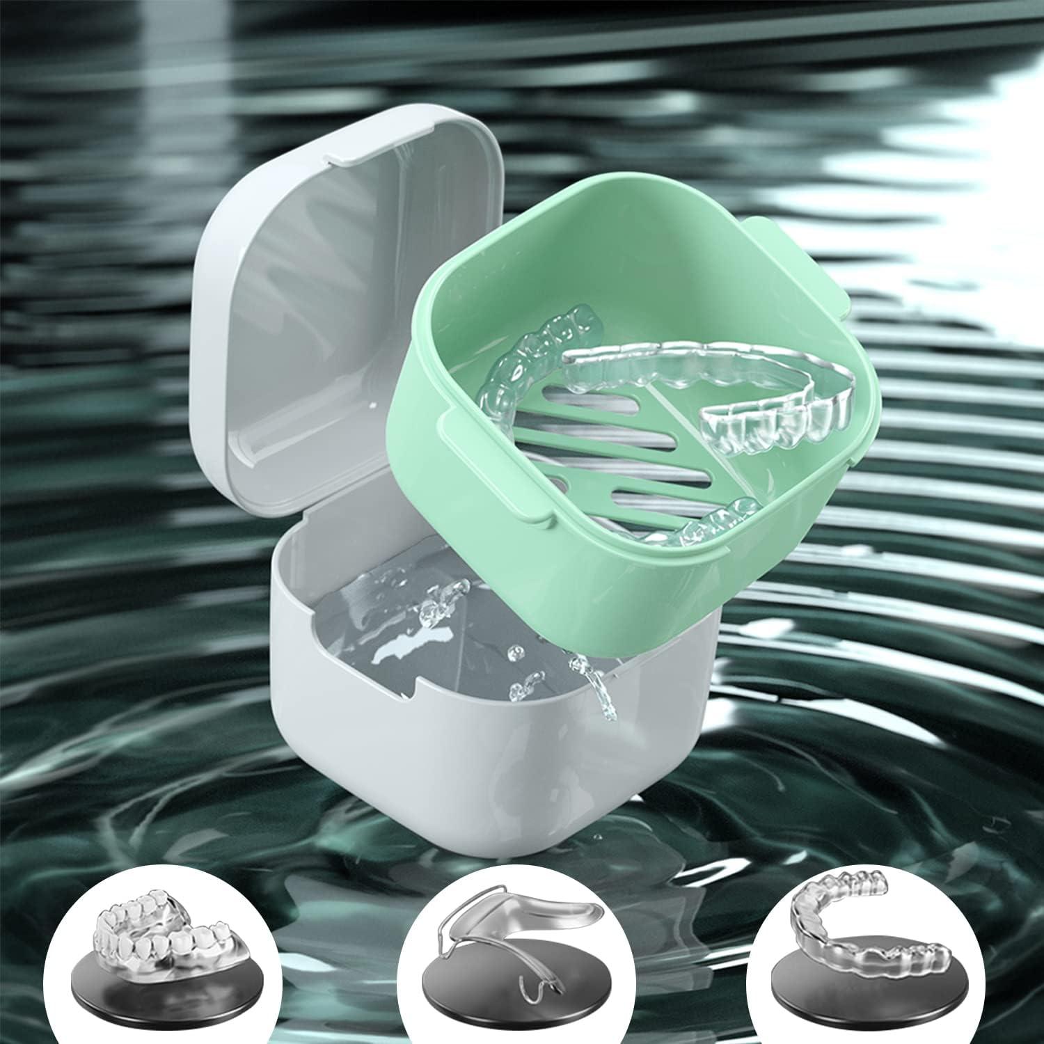 Hộp đựng răng giả, Hộp đựng răng giả có lưới lọc, Hộp giữ hàm chỉnh nha, Hộp làm sạch hàm duy trì