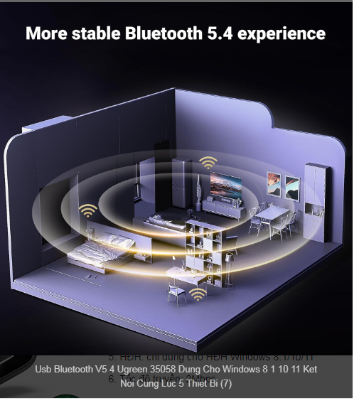 Thiết Bị Kết Nối USB Bluetooth  v5.4 Ugreen 35058 - Hàng Chính Hãng