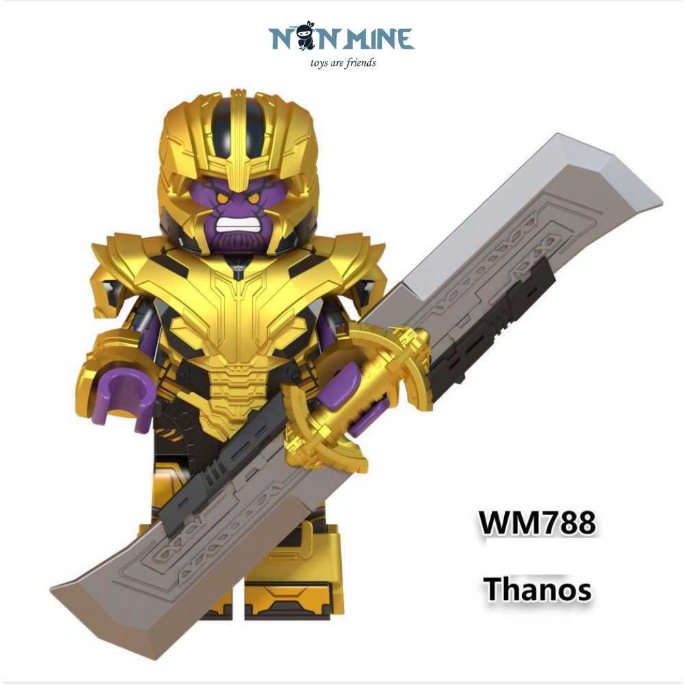 Minifigures Lắp Ráp Marvel Thanos Mô Hình Nhân Vật Truyện Tranh Phim Avengers EndGames WM788